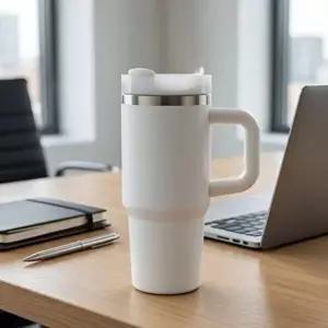 고품질 대용량 텀블러 600ml 스텐 손잡이 보온보냉 대용량 600ml 스텐 보온보냉 WFPZVET