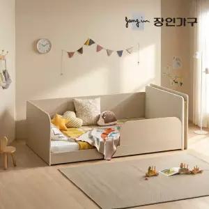 장인가구 무료배송) 뉴피터 LED 패브릭헤드 E0 저상형 데이베드 침대 프레임 SS+낮은포켓