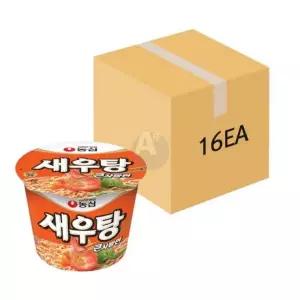 농심 새우탕 큰사발면 115g 16개입 BOX) 컵라면 대량 구매 면한 박스 편의점