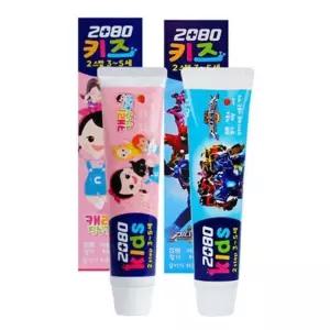 [비케이엠63]애경 2080 키즈 2스텝 구강청결용품 75g 5개