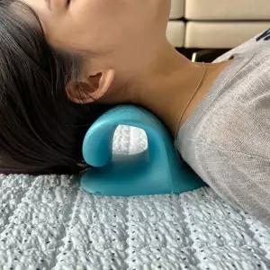 [하프클럽/셀럽하우스]경추베개 목 스트레칭 넥스트레쳐 블루