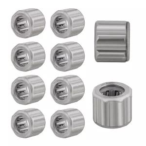 XIKE 10개 HF081412 8x14x12mm 아우터 옥타곤 원웨이 니들 롤러 베어링 호환 이지레링 스핀 걸레 등.