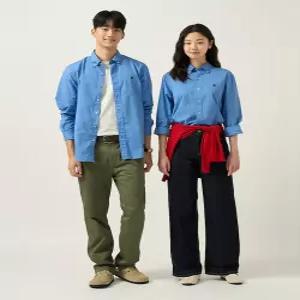빈폴 멘 남녀공용 플레인 솔리드 셔츠 블루 BC5864C15P 5298916