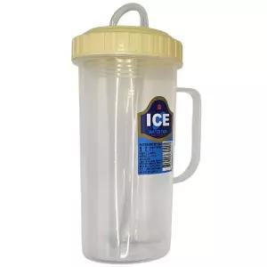 덕신화학 빨대컵 500ml 1개 온가족 손잡이 다회용컵 색상랜덤