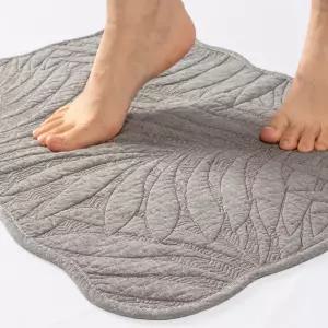 순면 워싱코튼 퀼팅 발매트 60x44 자수 욕실 현관매트 주방