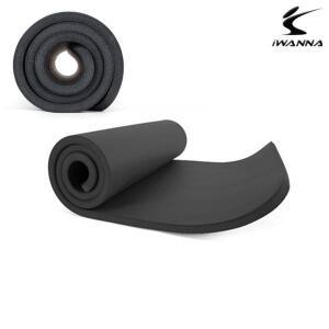 [HS라이프]요가매트 홈트 휘트니스 스포츠 천연고무 운동 헬스 층간소음 NBR 20mm(차콜그레이) BK