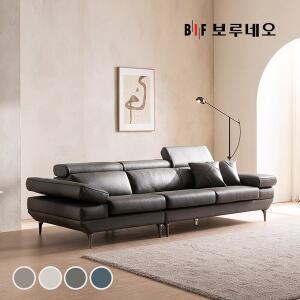 [신세계라이브쇼핑]BIF보루네오 디에르 빈스 천연통가죽 3.5인 소파