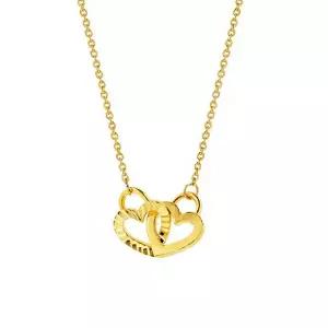 24K 더블락 하트 목걸이 7.5g
