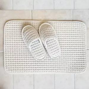 와플발매트 순면 세탁 발수건 호텔식 얇은 푹신한 화장실 욕실 주방발판 싱크대 현관 러그 발닦개 워셔블 미끄럼방지 논슬립 빨아쓰는발매트 40x60