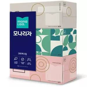 모나리자 각티슈 280매 3입 X 8개 WBB3015