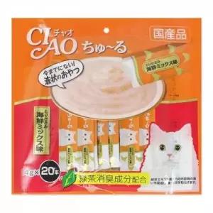 이나바 챠오 츄루 SC128(닭가슴살+해산물믹스)14g20入 W22096E
