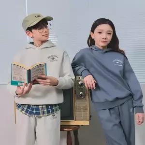 [디스커버리키즈](대전신세계)키즈 스몰 그래픽 트레이닝 후드티셔츠 DKTR31051