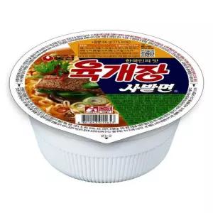 농심 육개장 사발면 x 24개 컵라면