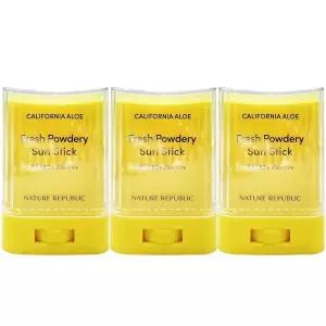 네이처리퍼블릭 캘리포니아 알로에 보송 선스틱24g x3개 SPF50+