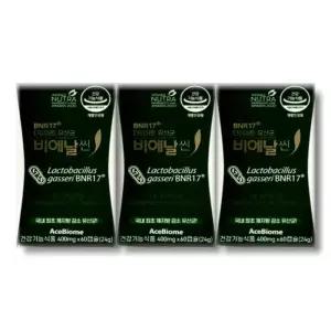 [건강식품] 다이어트 유산균 비에날씬 400mg 60캡슐 3박스