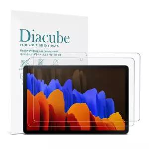 [다이아큐브]갤럭시탭 S8+ S7+ 12.4 호환 저반사 지문방지 9H강화 항균 블루라이트차단 액정보호필름 2매