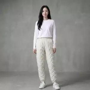 패딩 조거 방한 겨울 여성 트레이닝 바지 팬츠