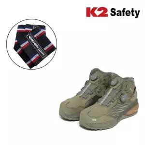 K2-Safety 고어텍스 쿠셔닝 안전화 KG-115 올리브카키 발편한 작업화 산업 현장 건설용 6인치 다이얼안전화