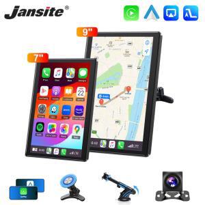 카플레이 네비게이션 carplay Jansite 9인치 수직 스크린 자동차 라디오 멀티미디어 비디오 플레이어 무선 Carplay 안드로이드 자동 마그네틱 브래킷 자동차 모니터 GPS