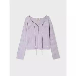 [후아유](센텀시티점)Ribbon Punching Skashi Cardigan / WHCKG4925F