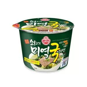 [오뚜기] 쇠고기미역국라면 용기 100g 12입
