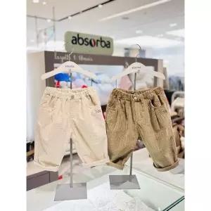 [압소바](마산점)[압소바 26년FW 임신출산돌조카선물]아이코닉 골덴팬츠 2종 택1(AB2672TA01)크림,카키