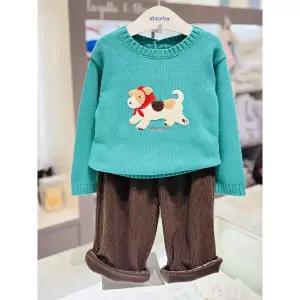 [압소바](강남점)[압소바 26년FW 임신출산백일돌조카선물]몬티 상하복(AB2654SE01TG)틸그린(청록)