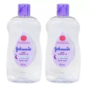 존슨즈 베이비 베드타임 오일 500ml X 2개 아기 아가 목욕 배드 유아