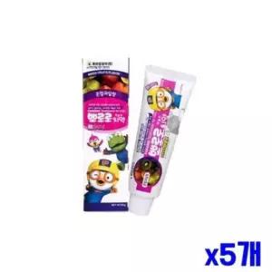 어린이 캐릭터 치약 혼합과일향 x5개 유아치약