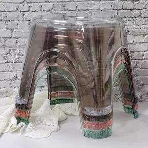 목욕탕 의자 투명 발받침 화장실 스툴 대