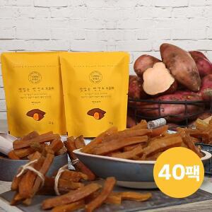 땅끝] 맛있는 반건조 고구마말랭이70g x 40팩