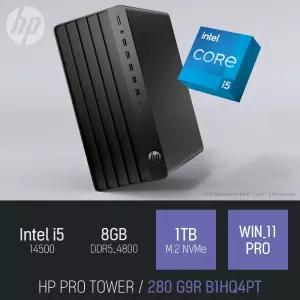 ⓒ HP 프로타워 280 G9R B1HQ4PT i5-14500 8GB 1TB WIN11 / 재택근무용 사무 인강용 데스크탑