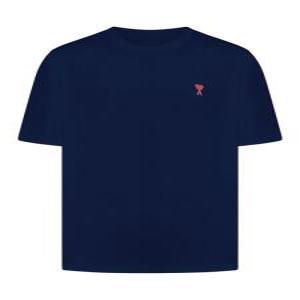 25SS 아미 반팔 티셔츠 BFUTS035724430 NIGHT BLUE DOM