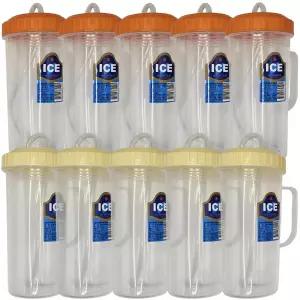 덕신화학 빨대컵 500ml 온가족 손잡이 다회용컵 색상랜덤 10개