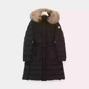 몽클레어 클로에쎄 패치로고 벨티드 후드퍼 롱패딩 여성 자켓 1C00013 53A5E 99M KHLOESSE