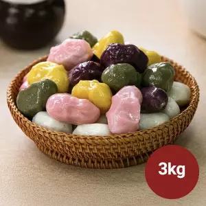 [신세계라이브쇼핑](m)아리울떡공방 굳지않는 수제 깨송편 3kg (1kg3팩)