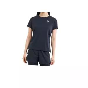매장정품 UNDERARMOUR 언더아머 1384231 001 블랙 UA Tech 여성 반팔 여자 헬스 러닝 트레이닝 기능성 티셔