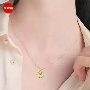 24K 할로우 순금 엘리자베스 10mm 코인 목걸이 (24K 펜던트 + 체인목걸이)