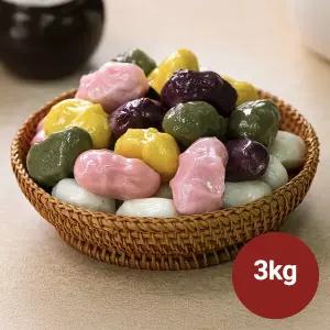[하프클럽/신세계](m)아리울떡공방 굳지않는 수제 깨송편 3kg (1kg3팩)