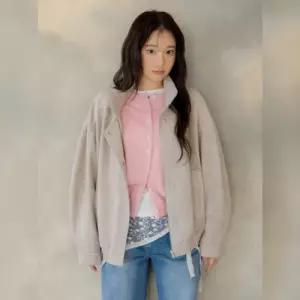 [롯데백화점]올리브데올리브 오버핏 스웨이드 블루종 점퍼 OE6XJ874-GB