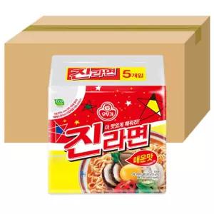 오뚜기 진라면 매운맛 봉지라면 120gx40봉(1박스)