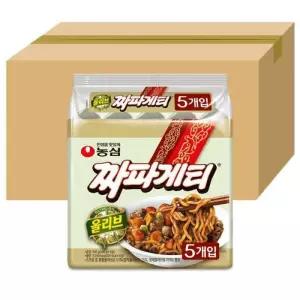 농심 짜파게티 멀티팩 봉지라면 140gX40개(1박스)