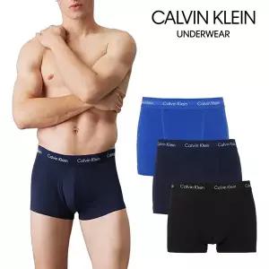 정품수입 Calvin Klein 캘빈클라인 남성 코튼 스트레치 드로즈 3종세트