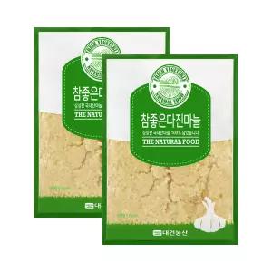 루이푸드 참좋은 다진마늘 꼭지제거 2KG (1KG x 2개) / 국내산 난지형 대서 간마늘