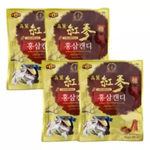 6년근 고려홍삼캔디450g X 4봉지 1800 g 홍삼 젤리 캬라멜 정 농축액 인삼 고려 캔디 차 과자