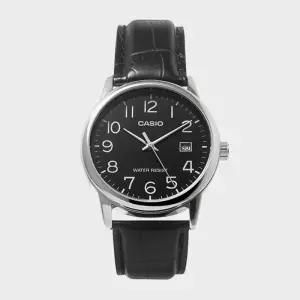 CASIO 카시오 MTP-V002L-1B 남성시계 심플 가죽 손목시계