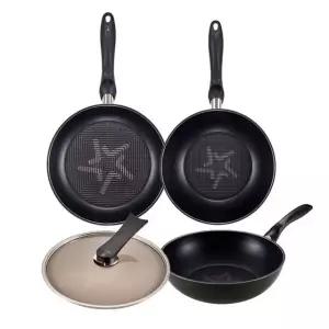 해피콜 시그니처핏 케어 lH프라이팬 4종(28cm 프라이팬+28cm 궁중팬+28cm 유리뚜껑+24cm 프라이팬)