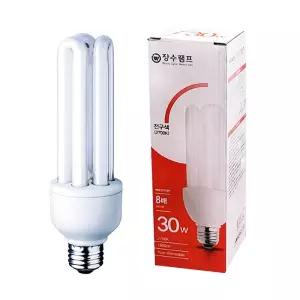 IOWB42CEA 전구색 삼파장 형광 EL E26 30W 장수 램프