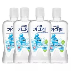 [제이큐]어린이가그린 아동 가글 사과맛 380ml x 4개