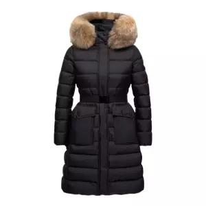 [명품] 25FW KHLOESSE 벨티드 후드퍼 롱 패딩자켓 블랙 1C000 13 53A5E 99M